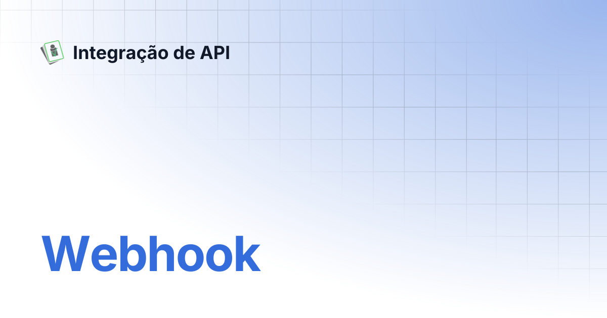 Webhook | Integração de API